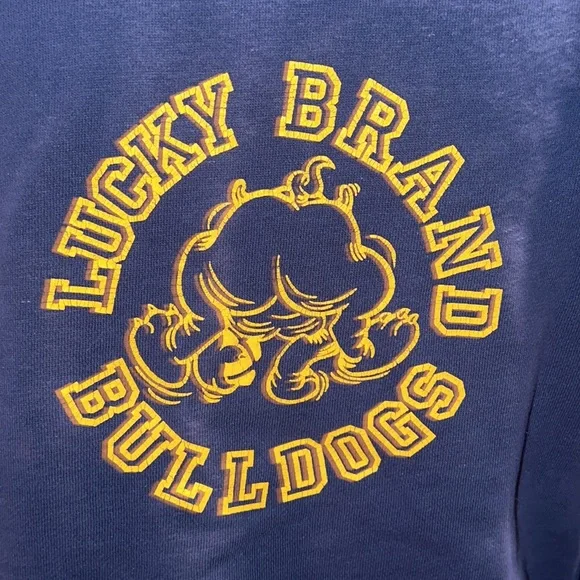 RARE VINTAGE Lucky Brand Bulldogs sweatshirt in excellent condition size S! - Picture 8 of 9
